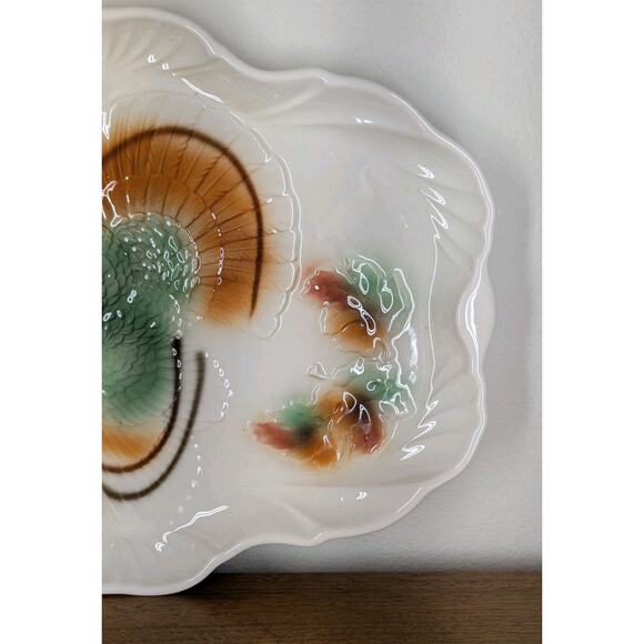 Vintage 1950s Turkey Platter Lane and Co Van Nuys CA T-40 Thanksgiving Holiday - Picture 4 of 10